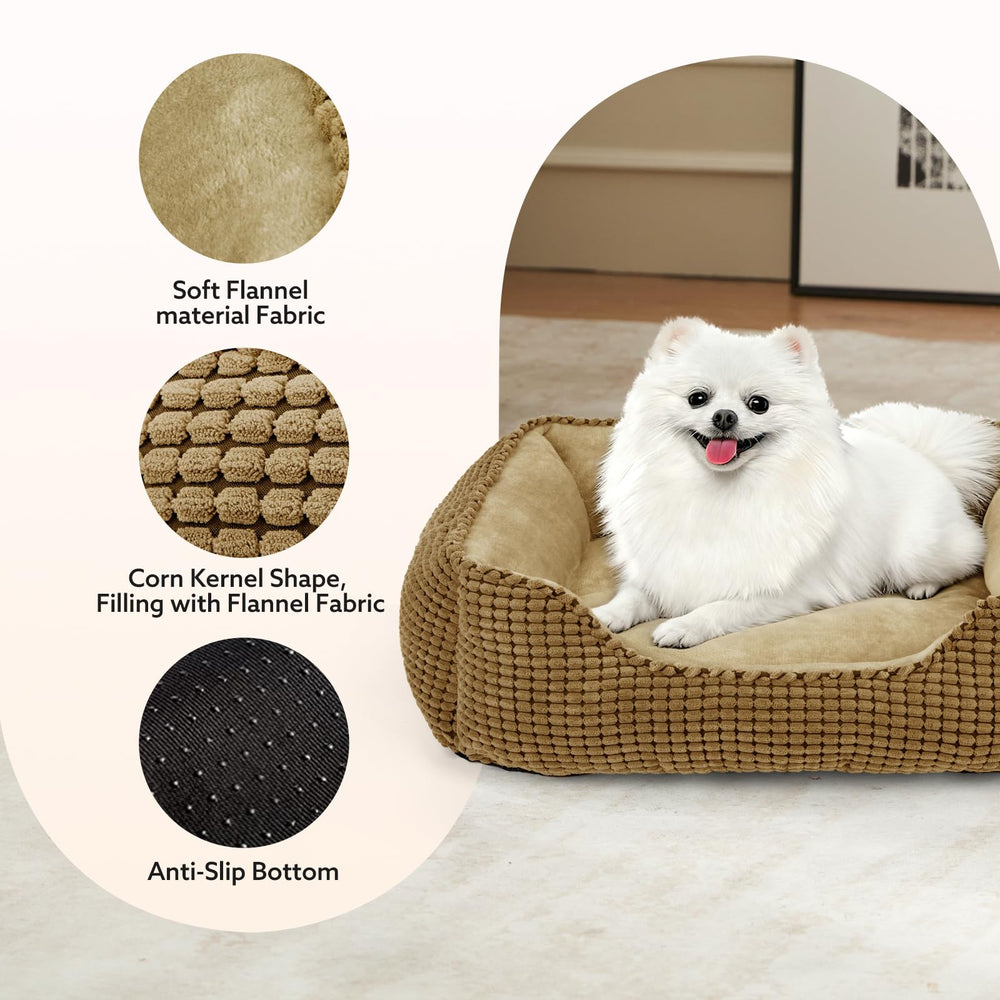 MIXJOY cama para perro rectangular con tallas para cada tamaño.