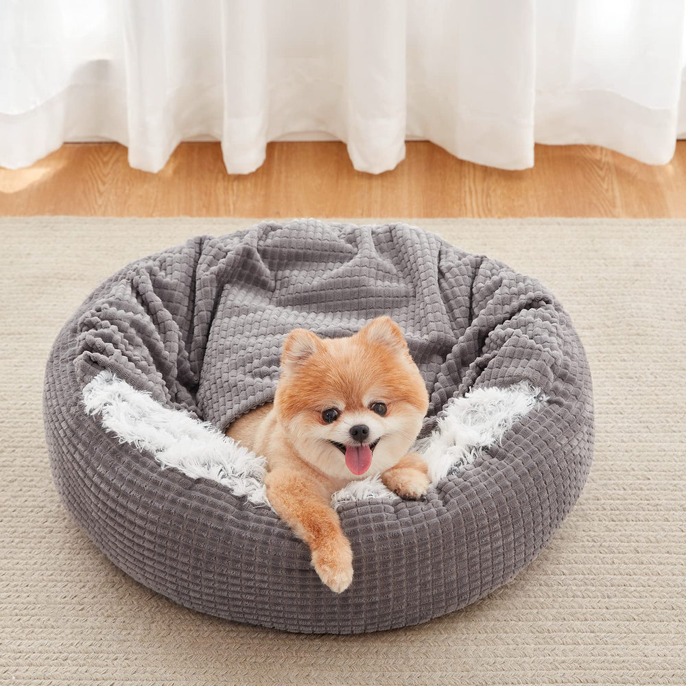 MIXJOY refugio acogedor en forma de dona para siestas tranquilas.
