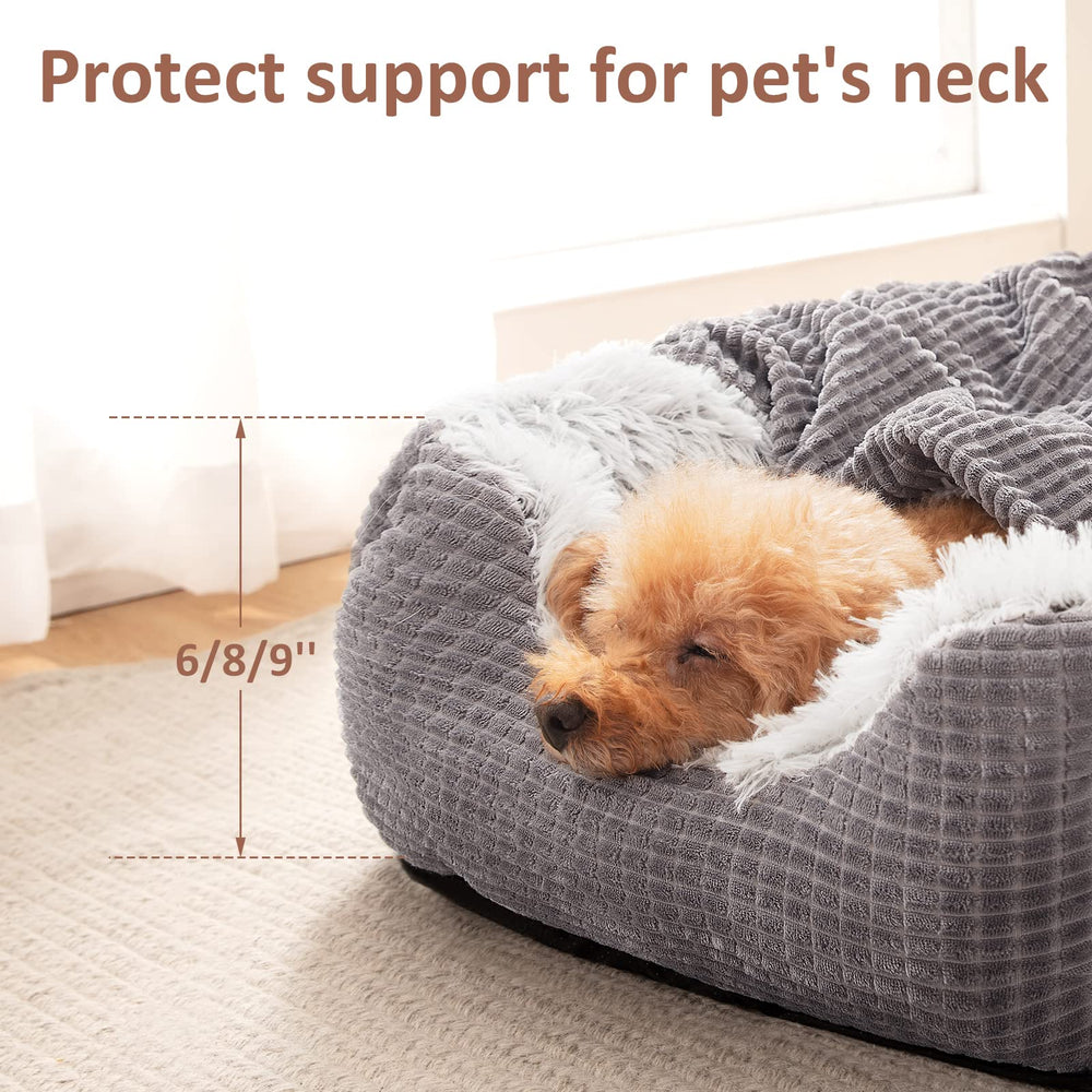 MIXJOY cama-perro-tamano-20-pulgadas ideal para perros pequeños hasta 9 kg.