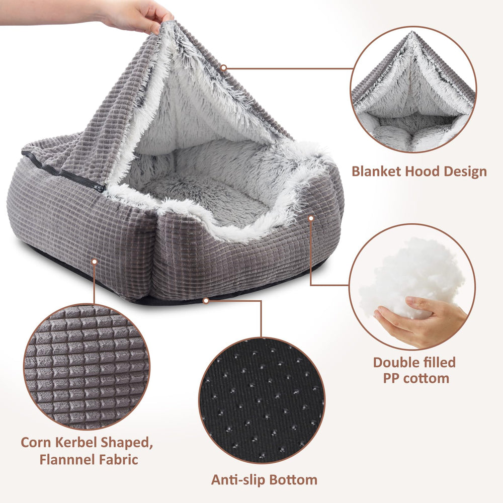 Base antideslizante MIXJOY para cama de perro, gris