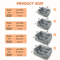 MIXJOY cama disponible en varios tamaños para perros pequeños a grandes