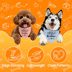 Bandana Mixrowa ajustable para perro, dos piezas, cómodo ajuste para cualquier raza.