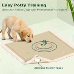 MIZOK almohadillas para cachorros con capa doble absorbente que retiene líquidos