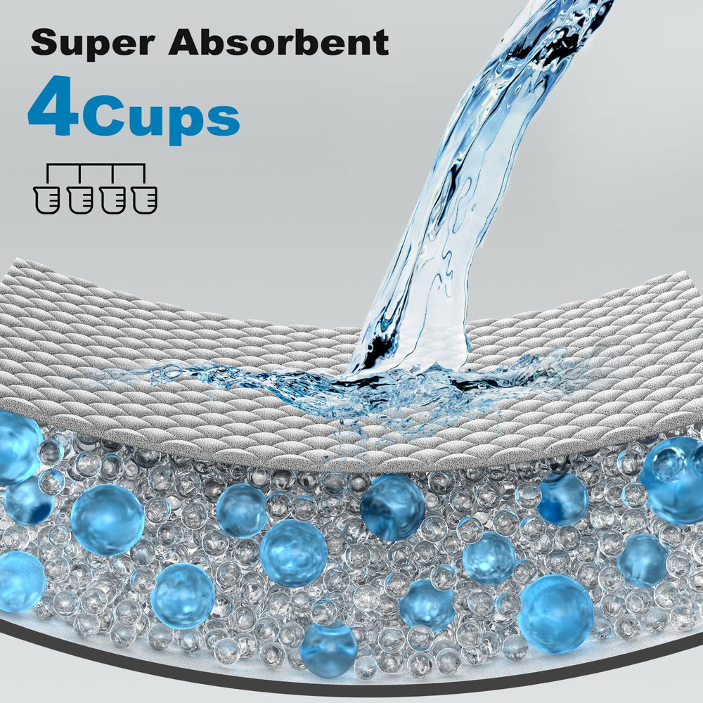 Superficie seca con patrón de diamante 3D para secado rápido y comodidad del animal.