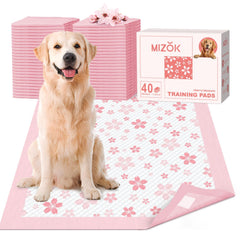 Almohadillas MIZOK para perros con diseño cerezo rosa para confort visual.