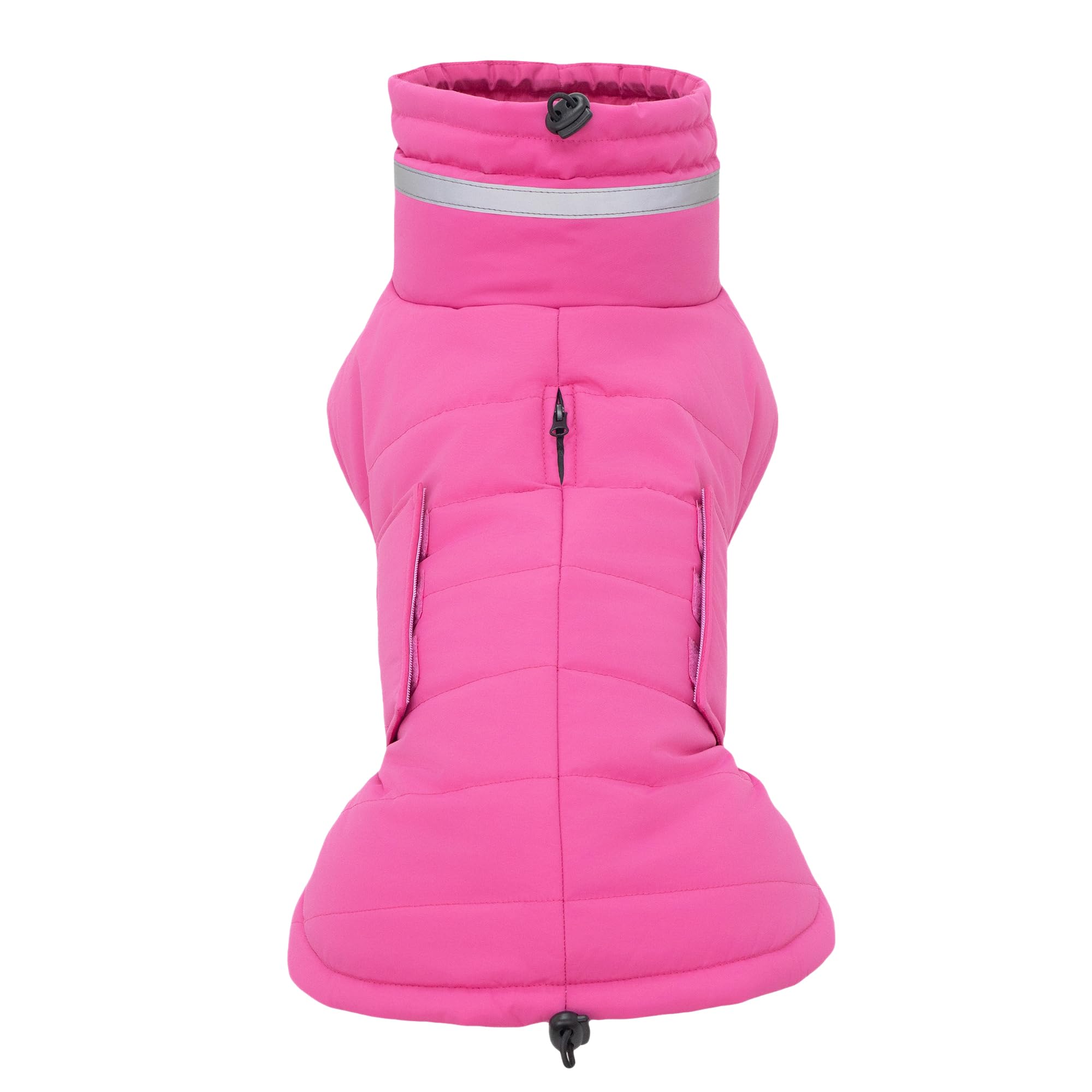 La capa-perro-rosa-xl-en-uso cotidiano de Mklhgty ofrece comodidad.