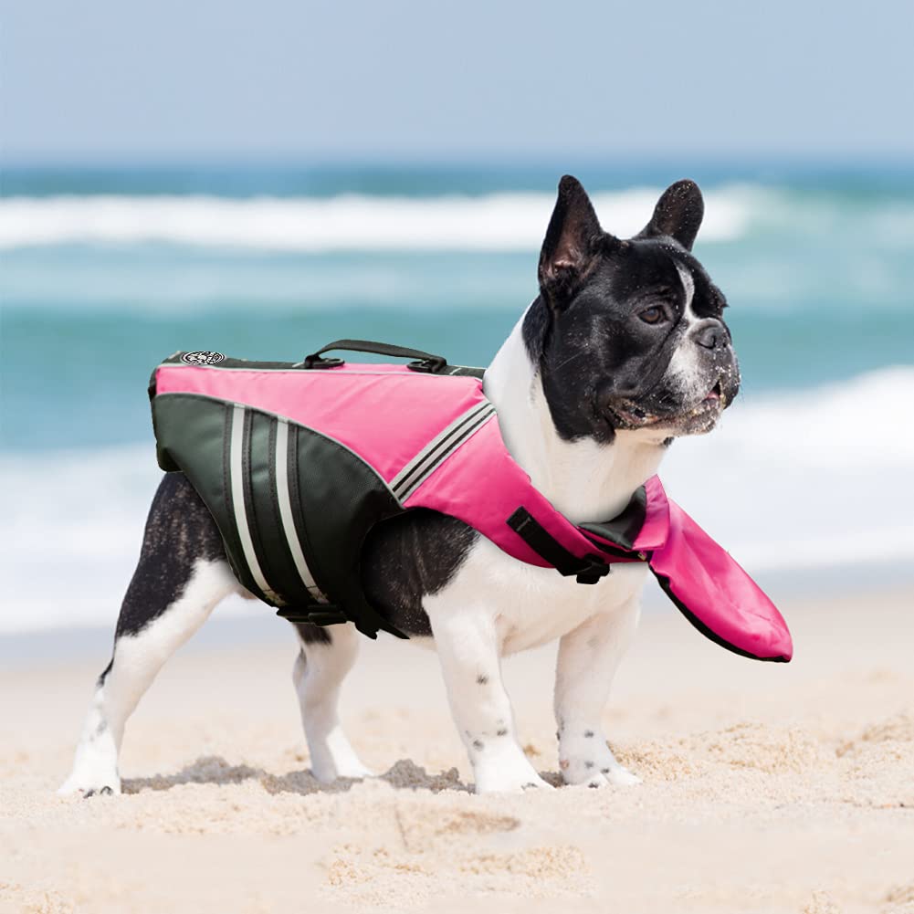 Chaleco salvavidas para perros Mklhgty, ideal para piscina y paseos.