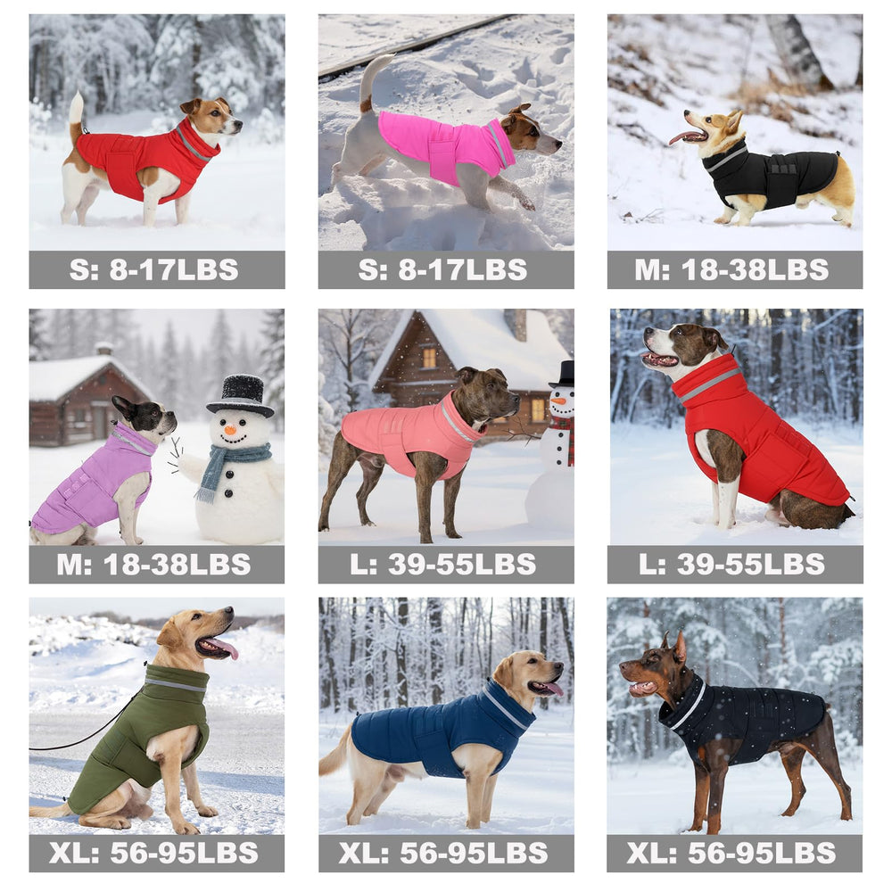Chaqueta de invierno Mklhgty en la espalda del perro para mantener el calor.