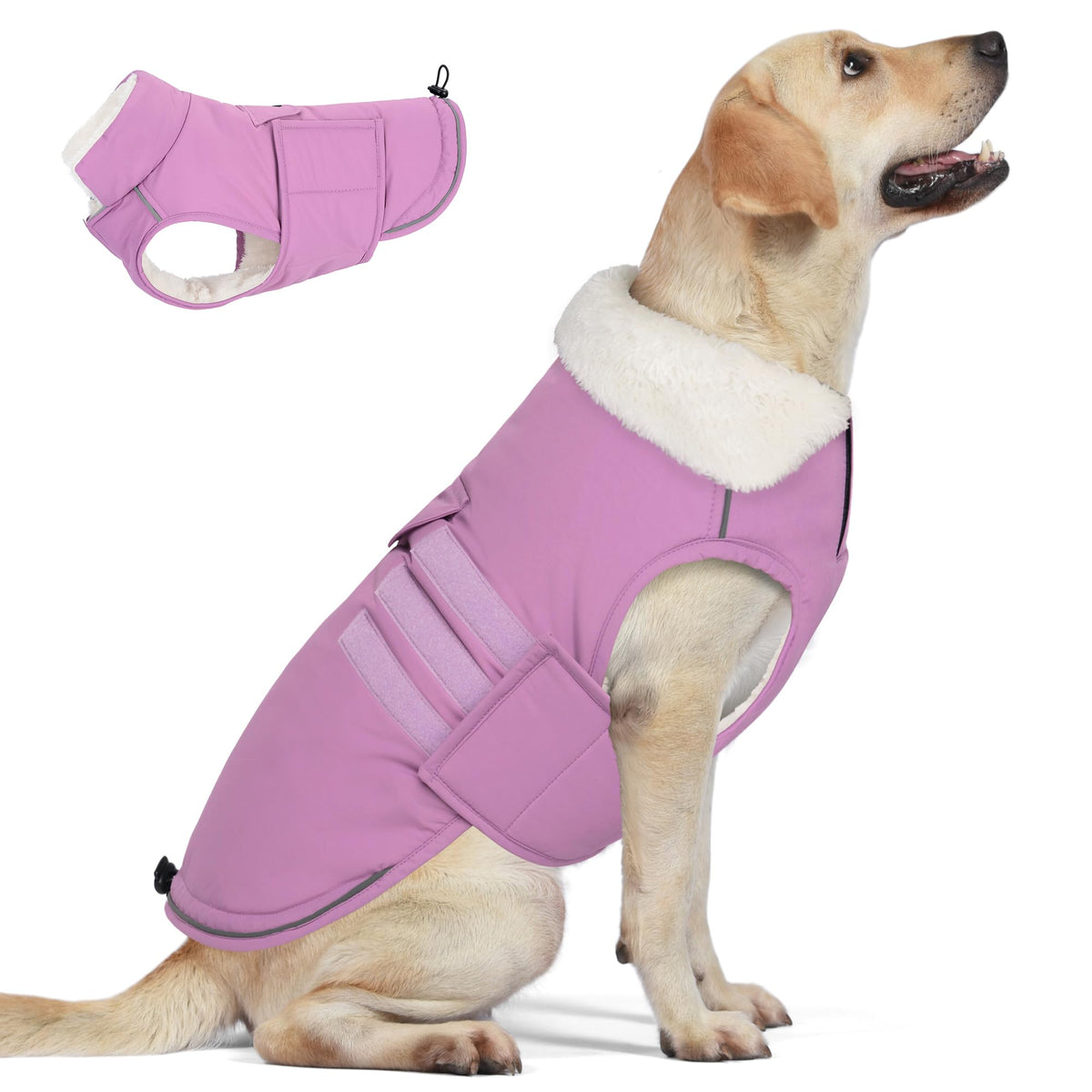Mklhgty Extrawarm perro capa-cuello-alto protege del frío durante paseos