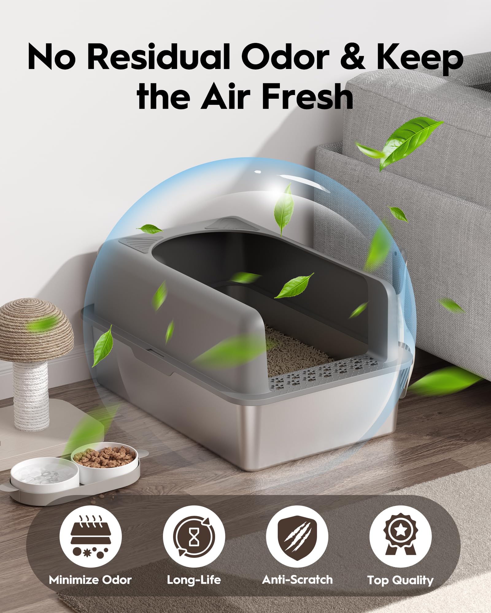 MLIKLU diseño XL ofrece amplio espacio para gatos grandes.