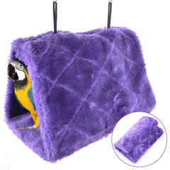 MOACC hamaca-nido-aves-perchas-dobles: soporte estable para dormir y jugar.