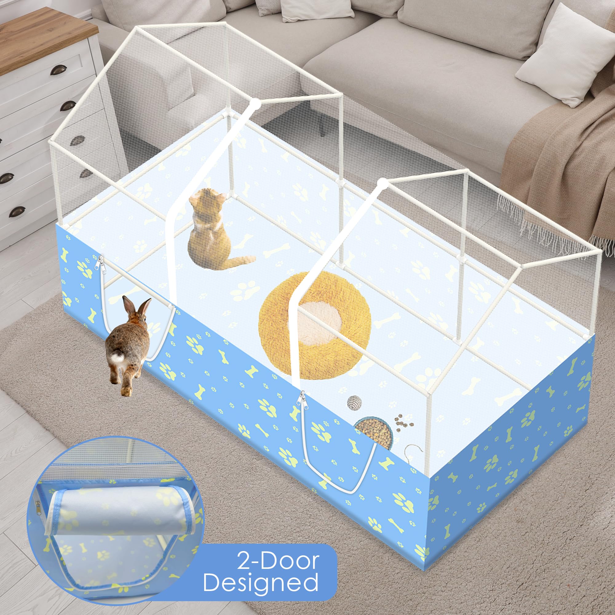 MODESLAB dimensiones 8 pies cuadrados: amplio refugio para pequeños animales