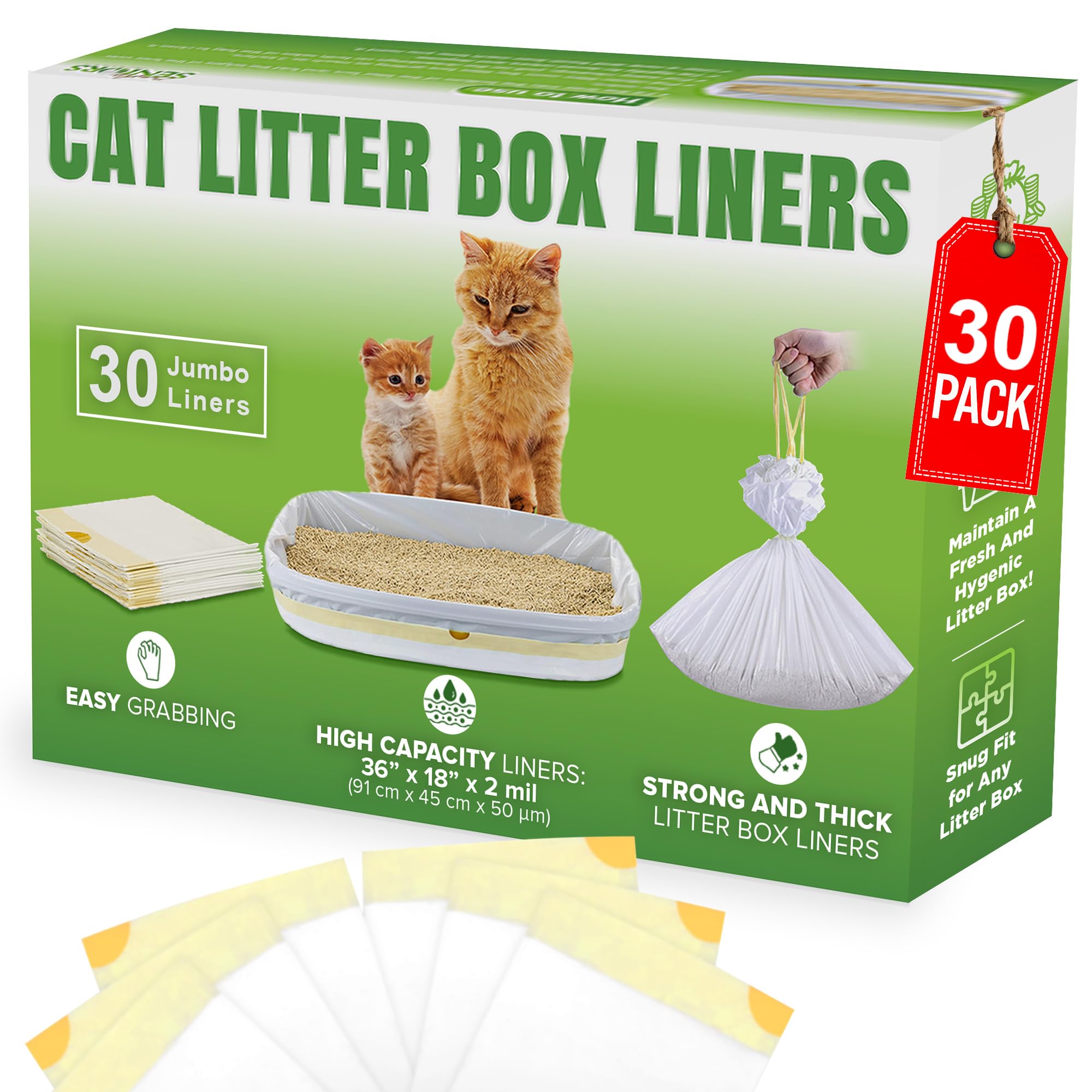 Modish Home Decor liners extragrandes, paquete abierto para uso rápido