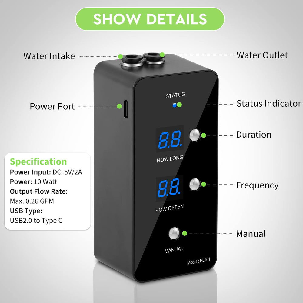 Moistenland: temporizador programable para nebulización controlada.