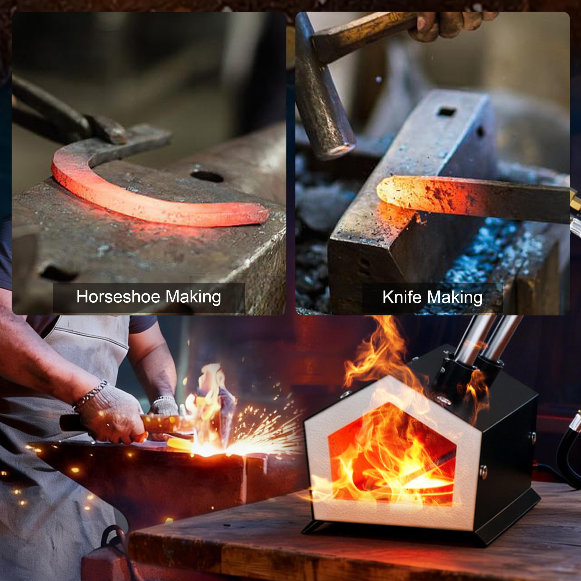Molten Masters uso en taller doméstico para proyectos de metal.