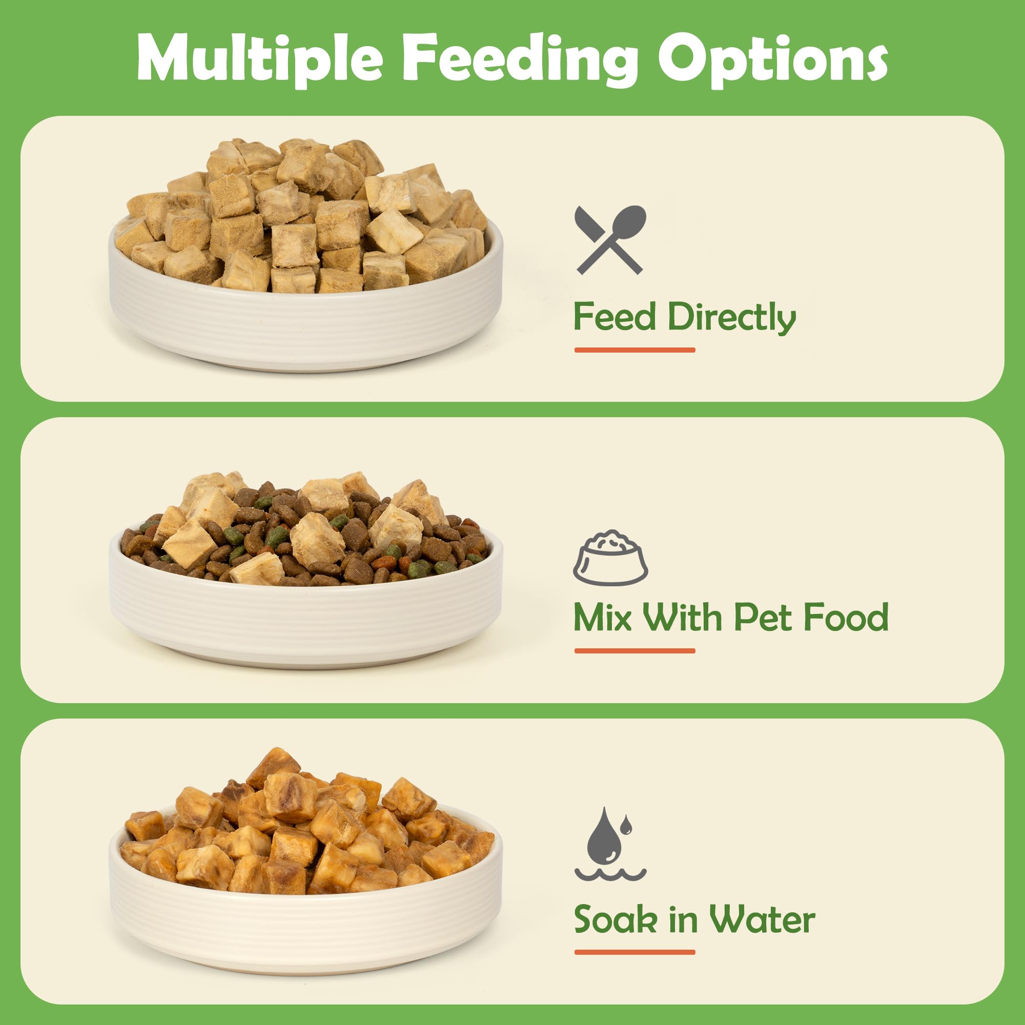 MON2SUN apto para todas las edades: snack ligero para mascotas juveniles y adultas.