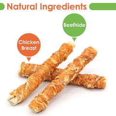 MON2SUN 9 pulgadas de rollo envuelto en pollo, ideal para masticación sostenida