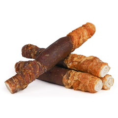 MON2SUN rollos-hueso-crudo triple sabor 9 pulgadas para perros medianos y grandes