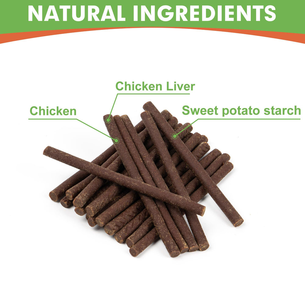 MON2SUN sabor-higado-pollo-tiras-5-pulgadas: snack sabroso para perros.