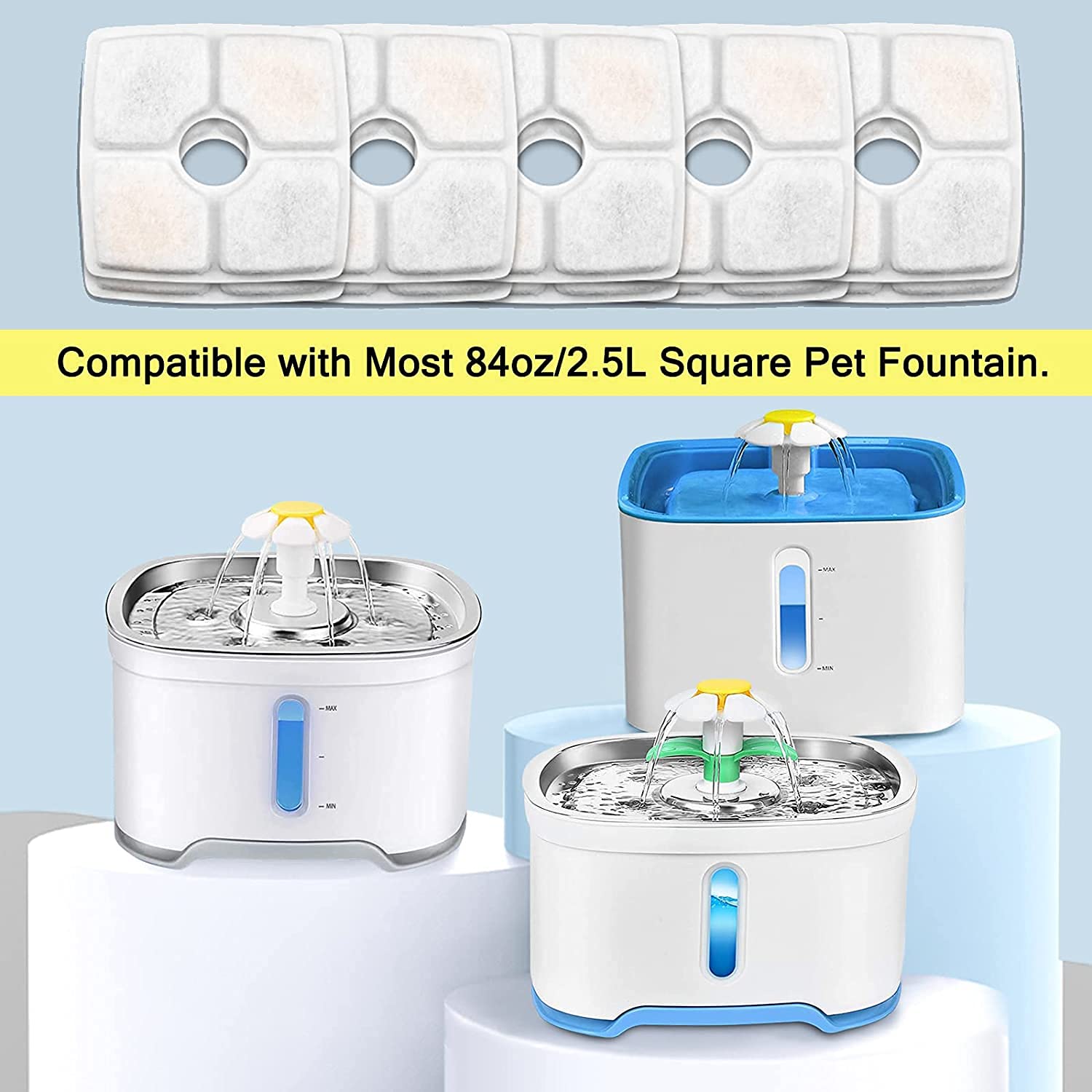 Système de filtration triple Monsin avec trois couches pour cheveux et métaux lourds.