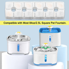 Sistema de triple filtración Monsin para fuente felina, elimina pelo y metales.