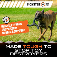 Detalle de caucho natural seguro de Monster K9 para masticar