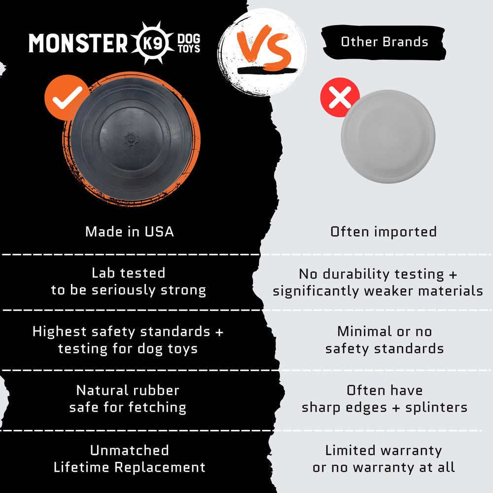 Monster K9 disco volador tamaño mediano grande para razas grandes