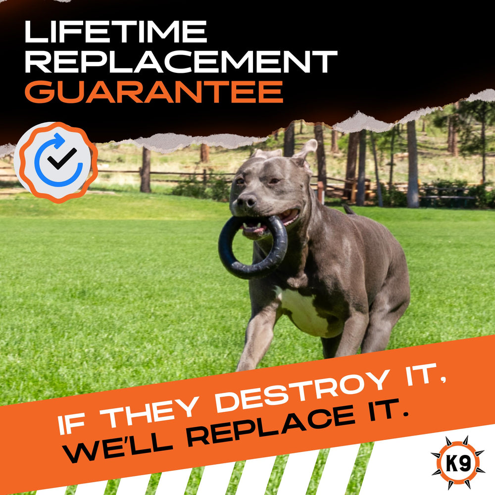 Monster K9, juego tug y fetch, diseño resistente para tirar y recuperar.