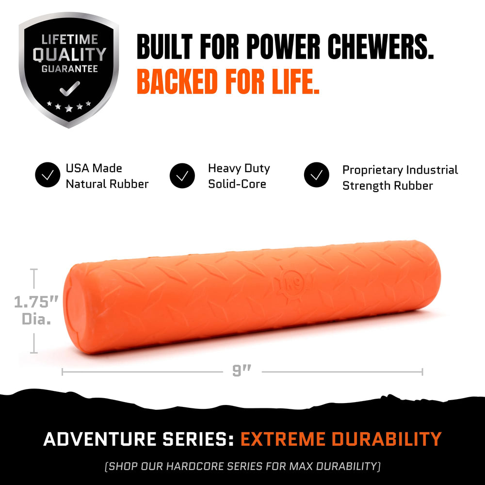 Monster K9 Indestructible Stick: hecho en EE. U. U. con caucho no tóxico.