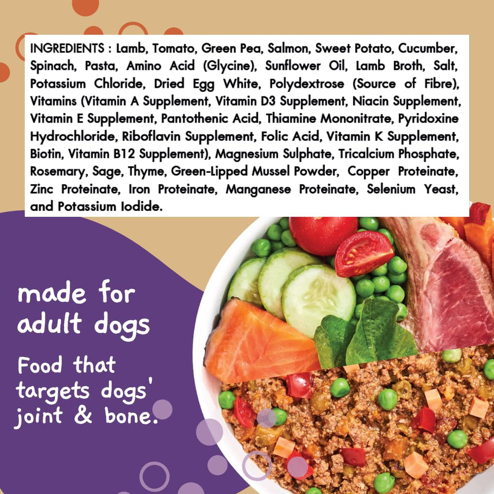 MOOCHIE: nutrición equilibrada con cordero y batata para perros.