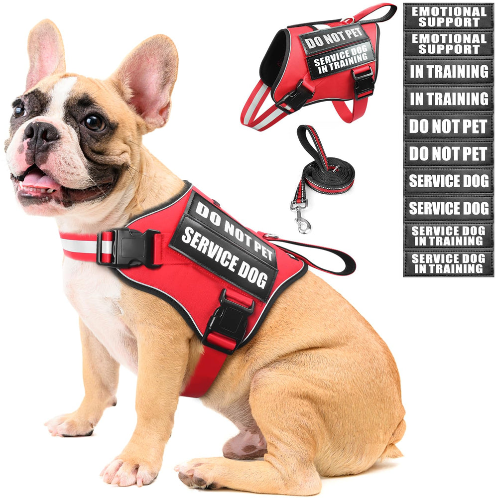 MOOGROU arnés de servicio para perro con set de parches para entrenamiento y seguridad