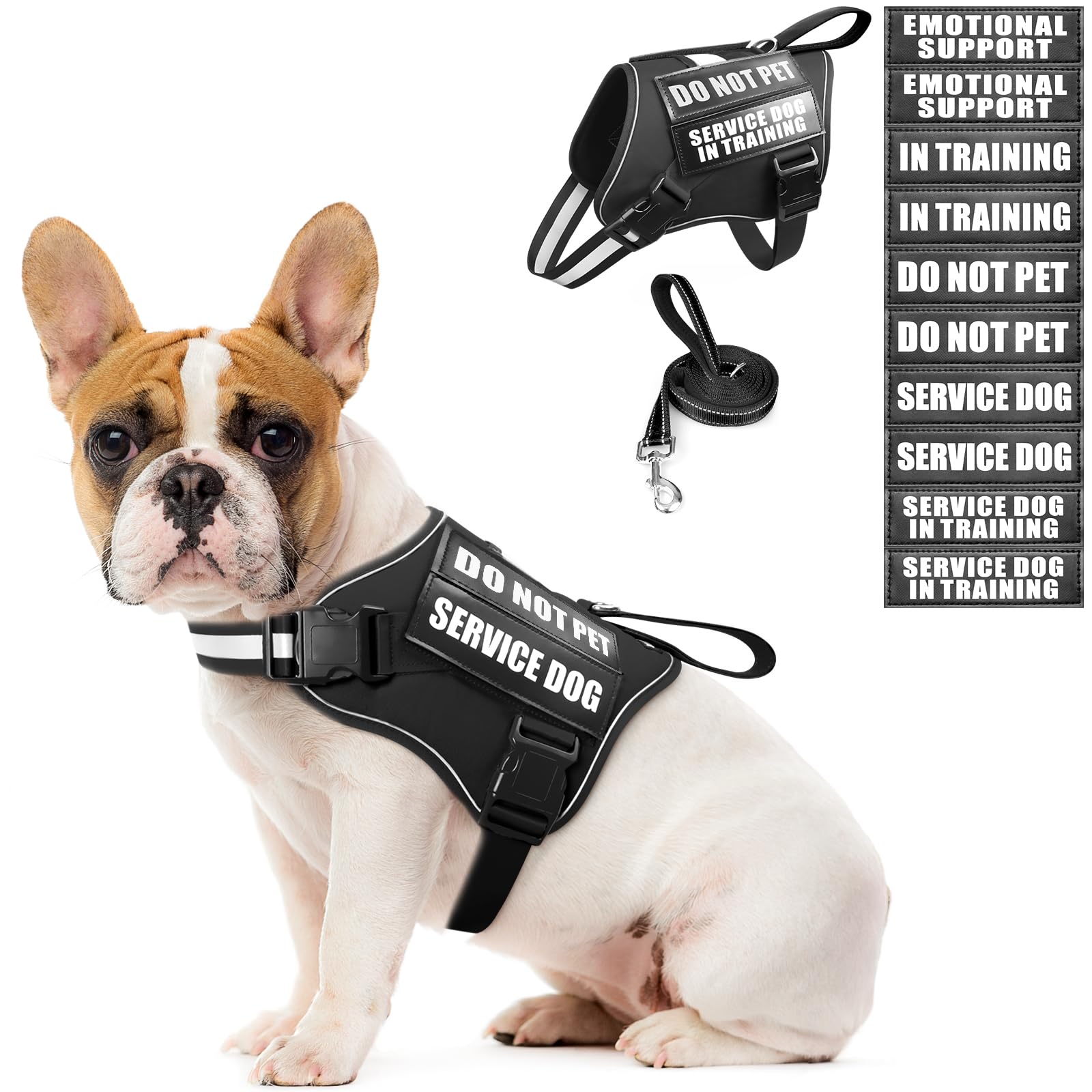 MOOGROU arnés para perro de servicio cómodo y seguro para uso diario.