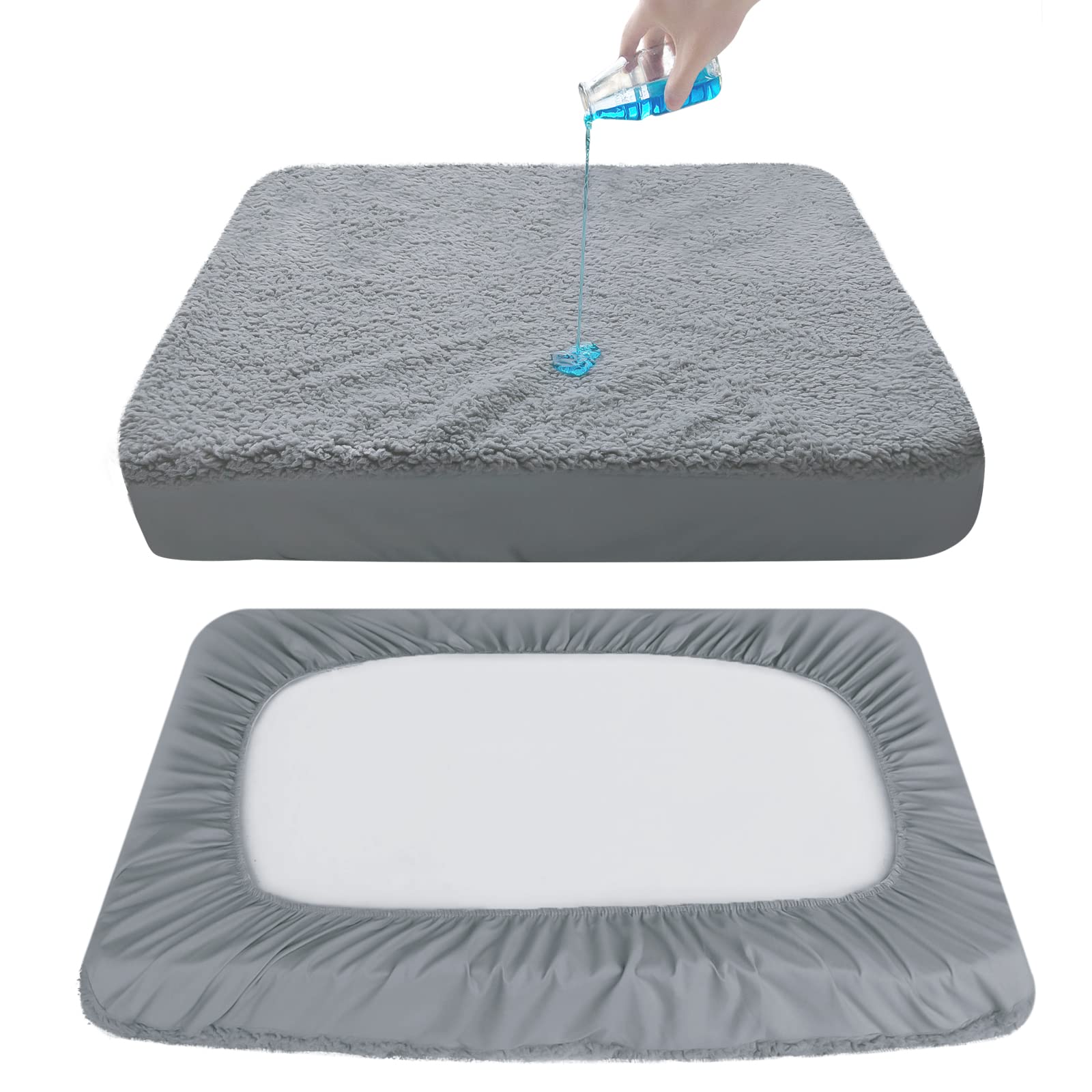 Moonsea ajuste elástico cama 54x44 pulgadas ofrece un ajuste seguro.