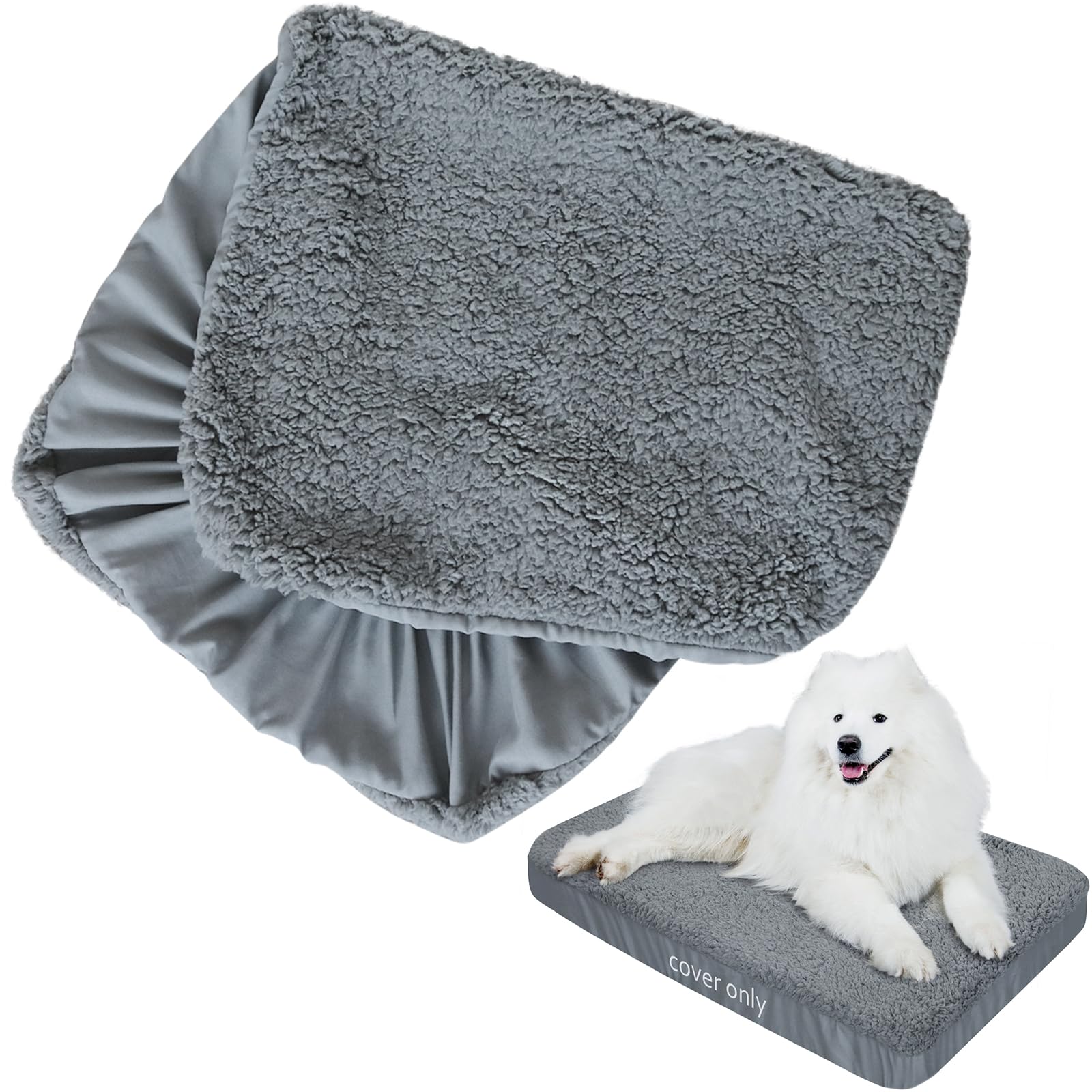 Moonsea cubre cama perro plush largo, tacto suave para el descanso de tu mascota.