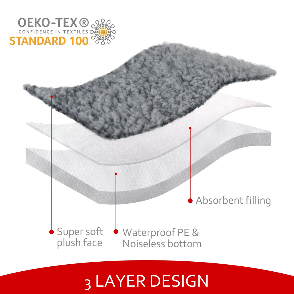 Moonsea funda cama perro con ajuste elástico, cubre hasta 27x36 pulgadas.