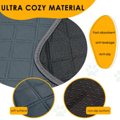 Detalle de capas: malla suave, tejido absorbente y base antideslizante Mooydee.