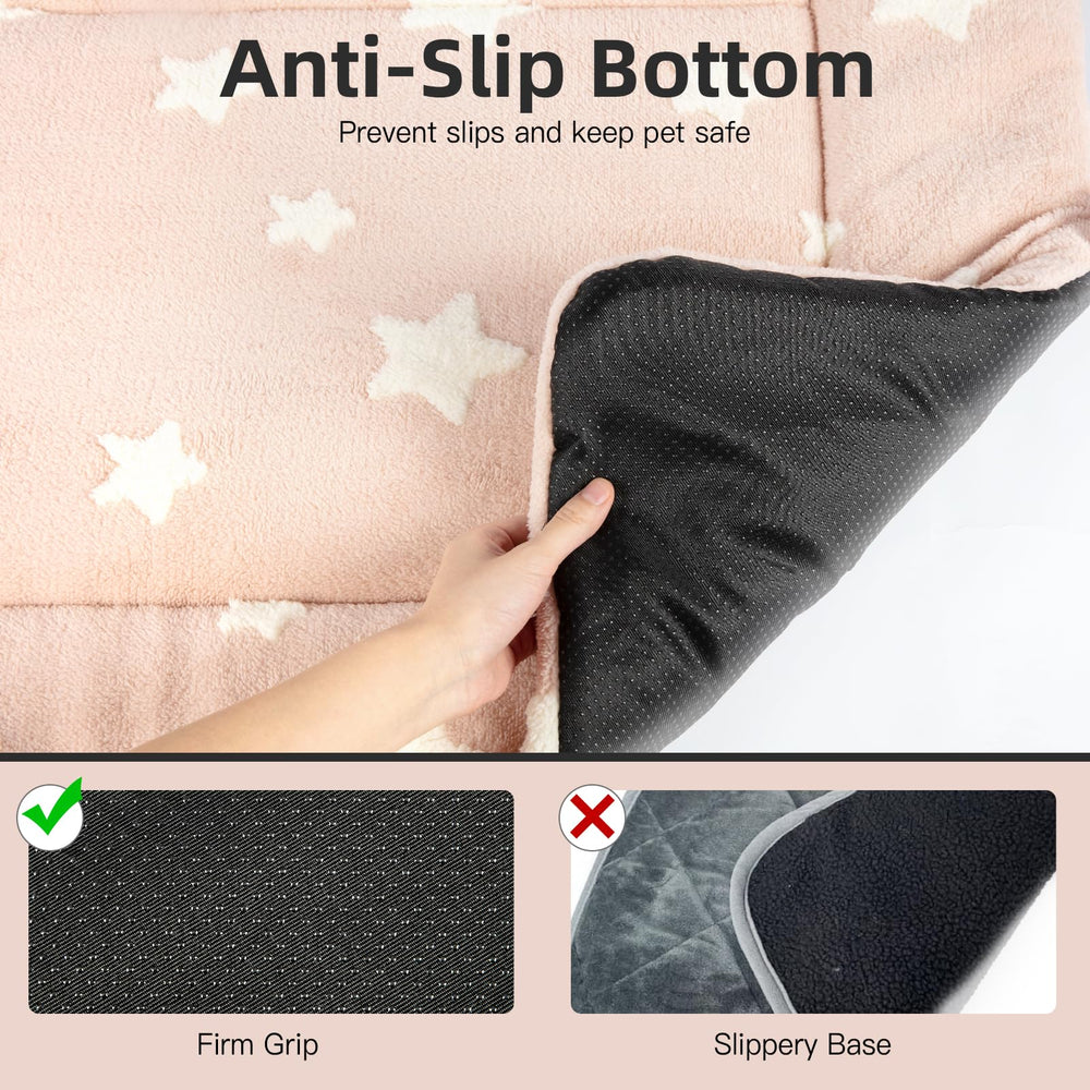 Mora Pets cama-jaula rosa lavable en lavadora y secadora para limpieza fácil.