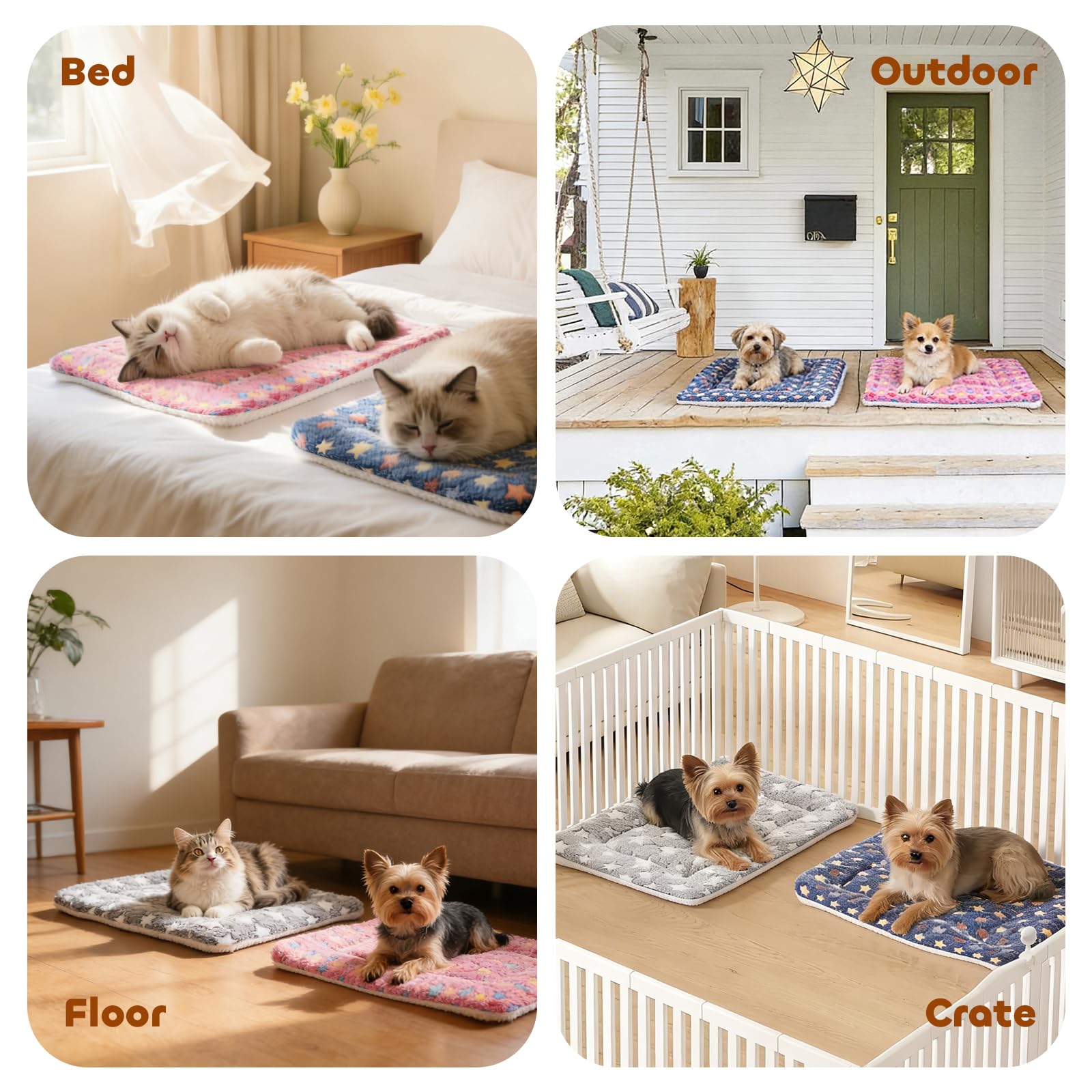 Superficie suave gris Mora Pets, perfecta para el descanso diario en casa