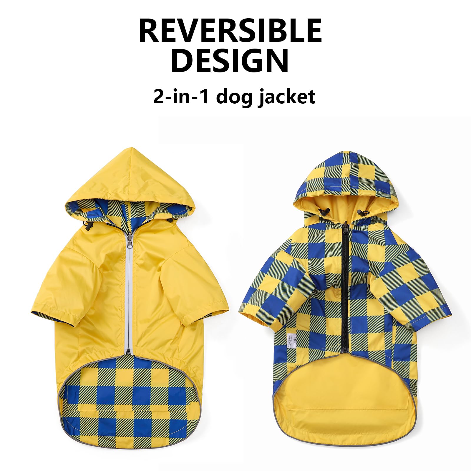 Morezi capa impermeable con bolsillos prácticos para golosinas y llaves