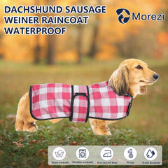 Morezi capa lluvia para perro, cobertura total y protección en lluvia.