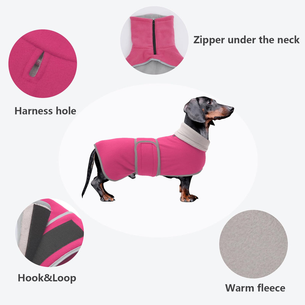 Morezi abrigo dachshund con cierre gancho-velcro fácil de vestir