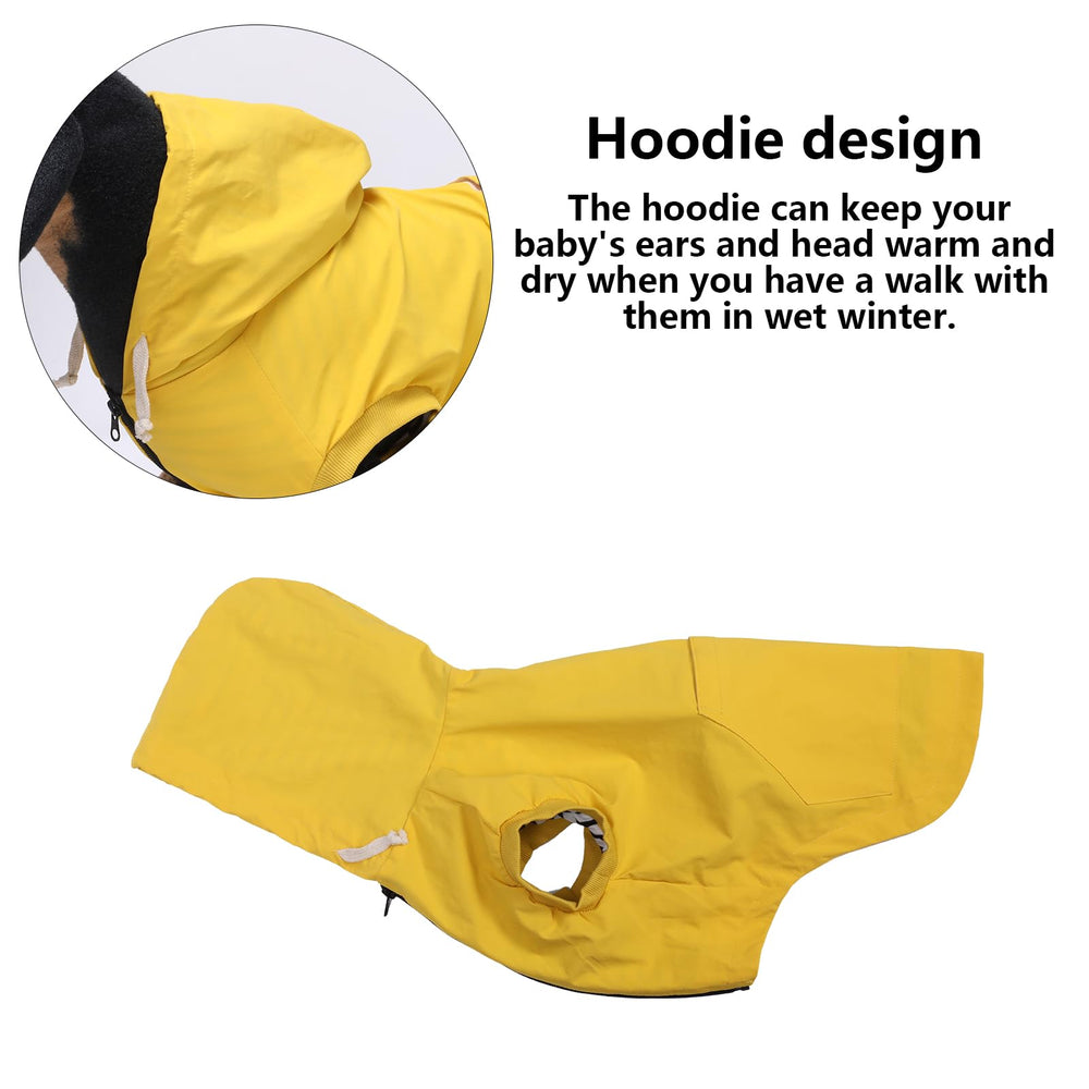Morezi impermeable con ojal para arnés, cómodo para paseos sin quitar arnés