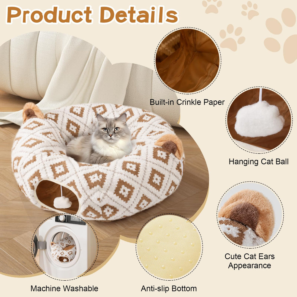 Morikey detalle-material-plush-berber: suavidad envolvente para el confort del gato