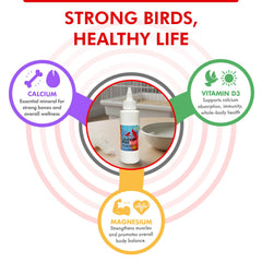 Morning Bird Calcium Plus Liquid aplicación directa en el buche para aves cage-free