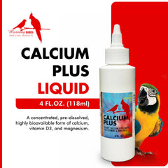 Morning Bird Calcium Plus Liquid mezclado con alimento facilita la nutrición diaria