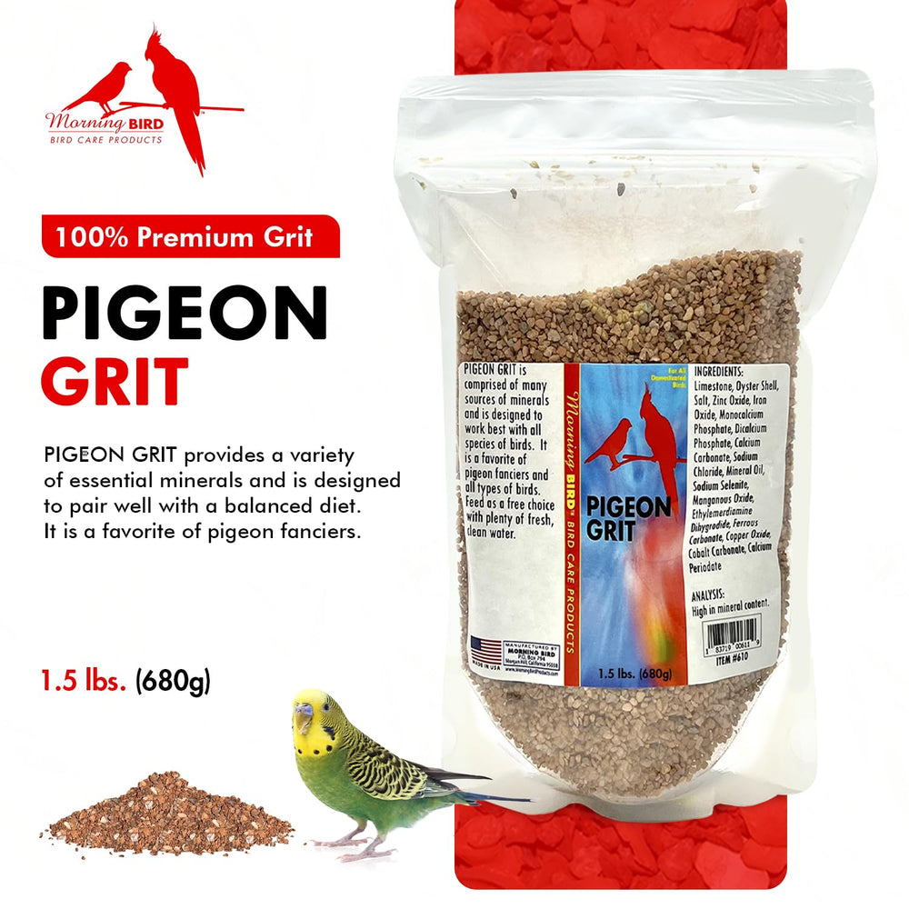 Morning Bird granulado para palomas, bolsa de 4.5 libras, opción conveniente.