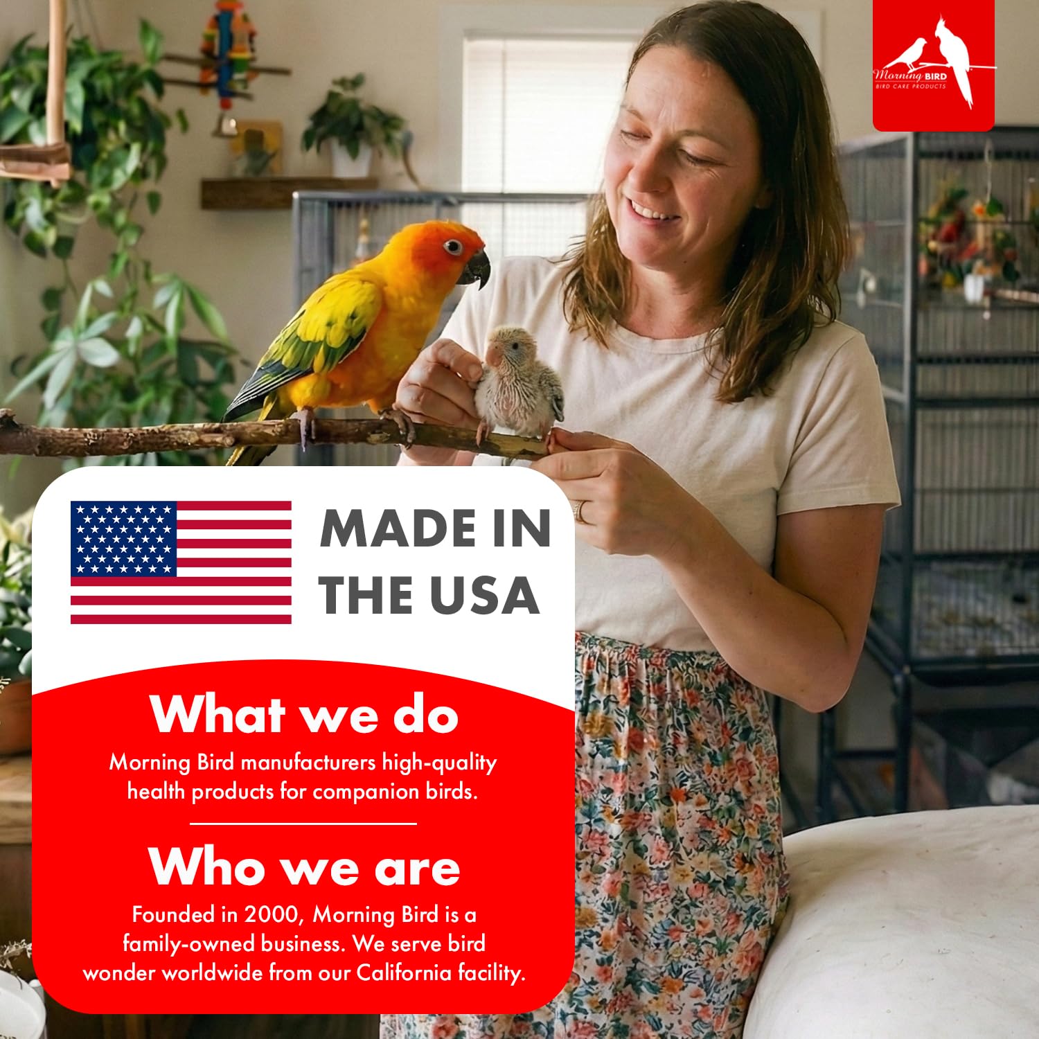 Morning Bird disponible en varias tallas para raciones diarias