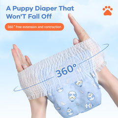 Pañales Mosamart con borde impermeable, previene fugas durante la actividad.