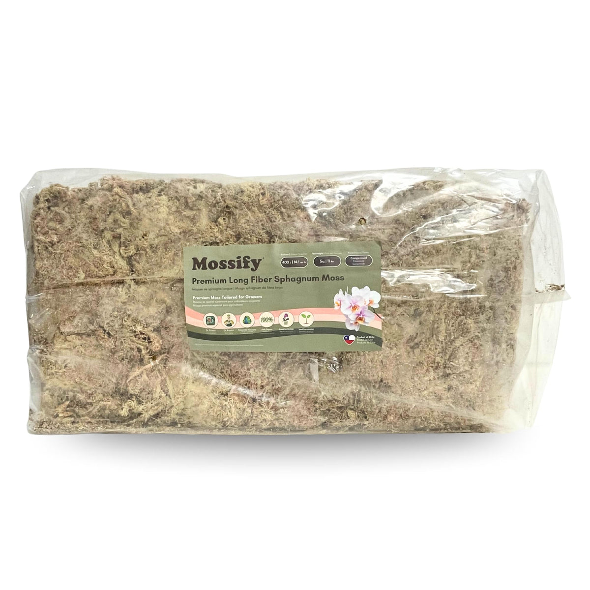 Mossify musgo esfagno para uso interior mejora la humedad de las plantas.