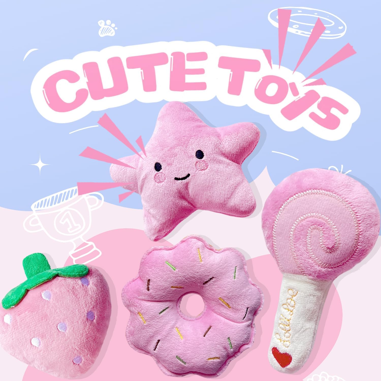 MOSYZEO estrella peluche, diseño llamativo para juegos interactivos y búsqueda